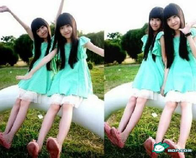 台湾最萌<em>双胞胎姐妹</em>花sandy和mandy新照:我们