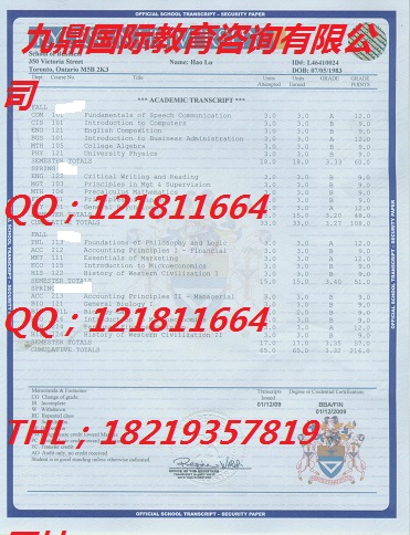 加拿大瑞尔森大学 - Ryerson University毕业证成